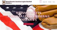 Desktop Screenshot of legion5baseball.com